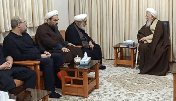 دیدار رئیس دفتر رهبر شهید با آیت‌الله جوادی آملی
