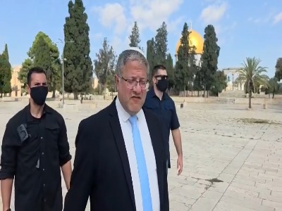 بن‌گویر ویدیوی تعرض خود به مسجد الاقصی را منتشر کرد