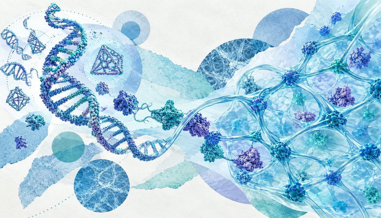 حرکت از مقیاس نانو به شبکه‌های هوشمند با هیدروژل‌های DNA–پروتئین